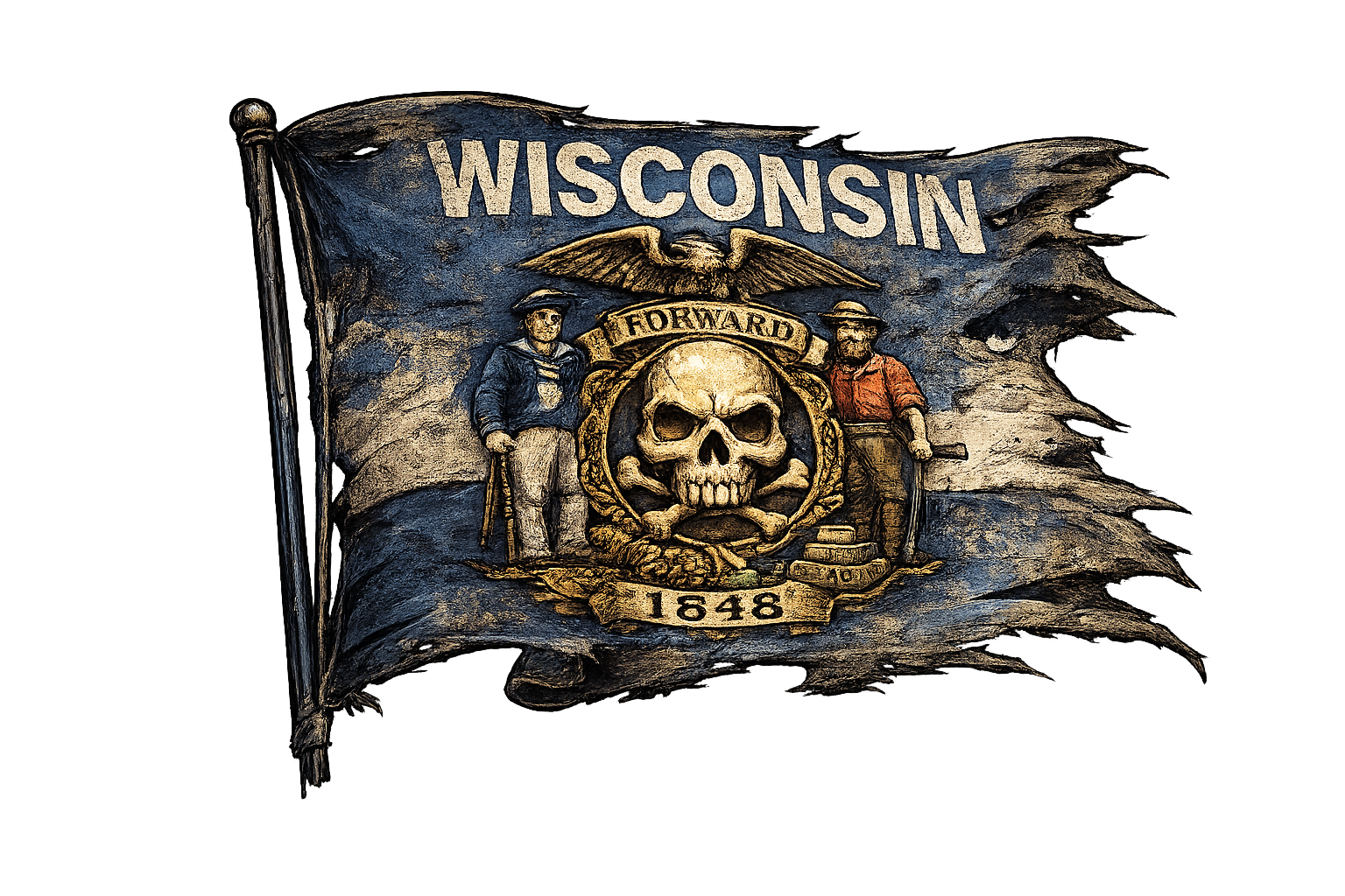 Wisconsin state flag
